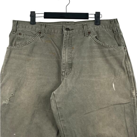 Vintage Dickies Distressed Denim Shorts 34 - Picture 2 of 7